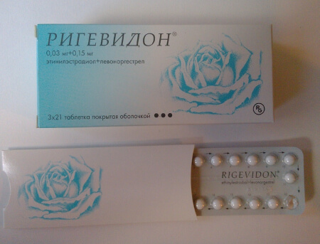 Противозачаточные таблетки Ригевидон